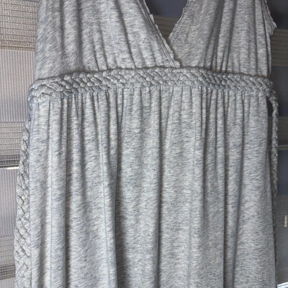 Y2K vintage Abercrombie & Fitch Gray lined Maxi Dress Cottagecore prairie scandi